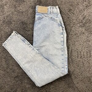 Levi's 900 Series Womens 22x28 High Waist Acid Wash Jeans USA Made Zip Ankle 80s